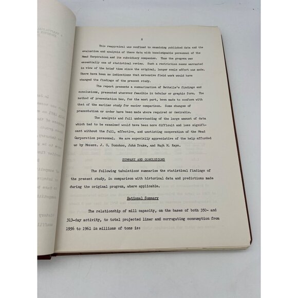 1959 Reappraisal Of Growth Trends Containerboard Industry Report Smith Schnacke - Picture 5 of 9